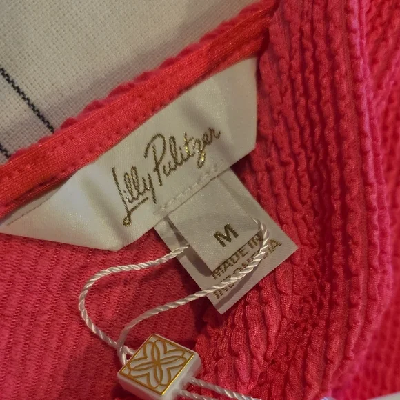 Lilly Pulitzer Vibrant Pink V-Neck Midi Dress - Picture 4 of 11